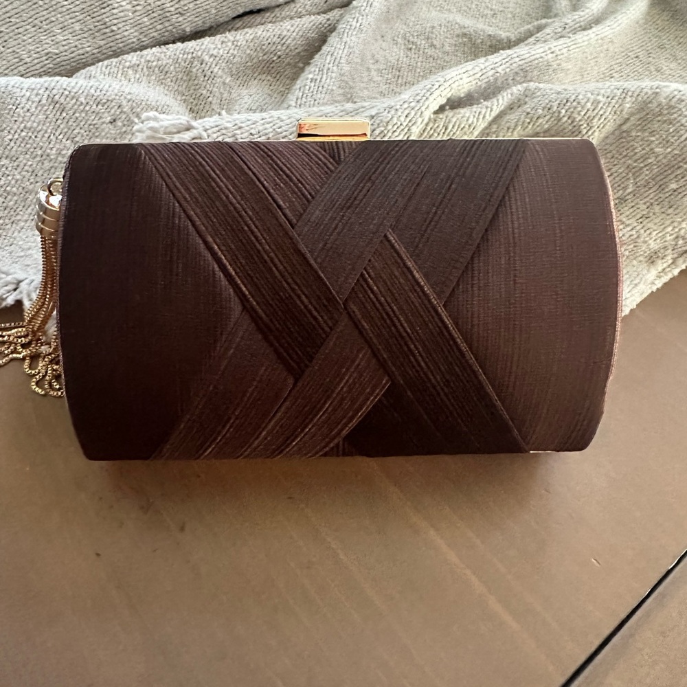 Elegant Brown Clutch Bag